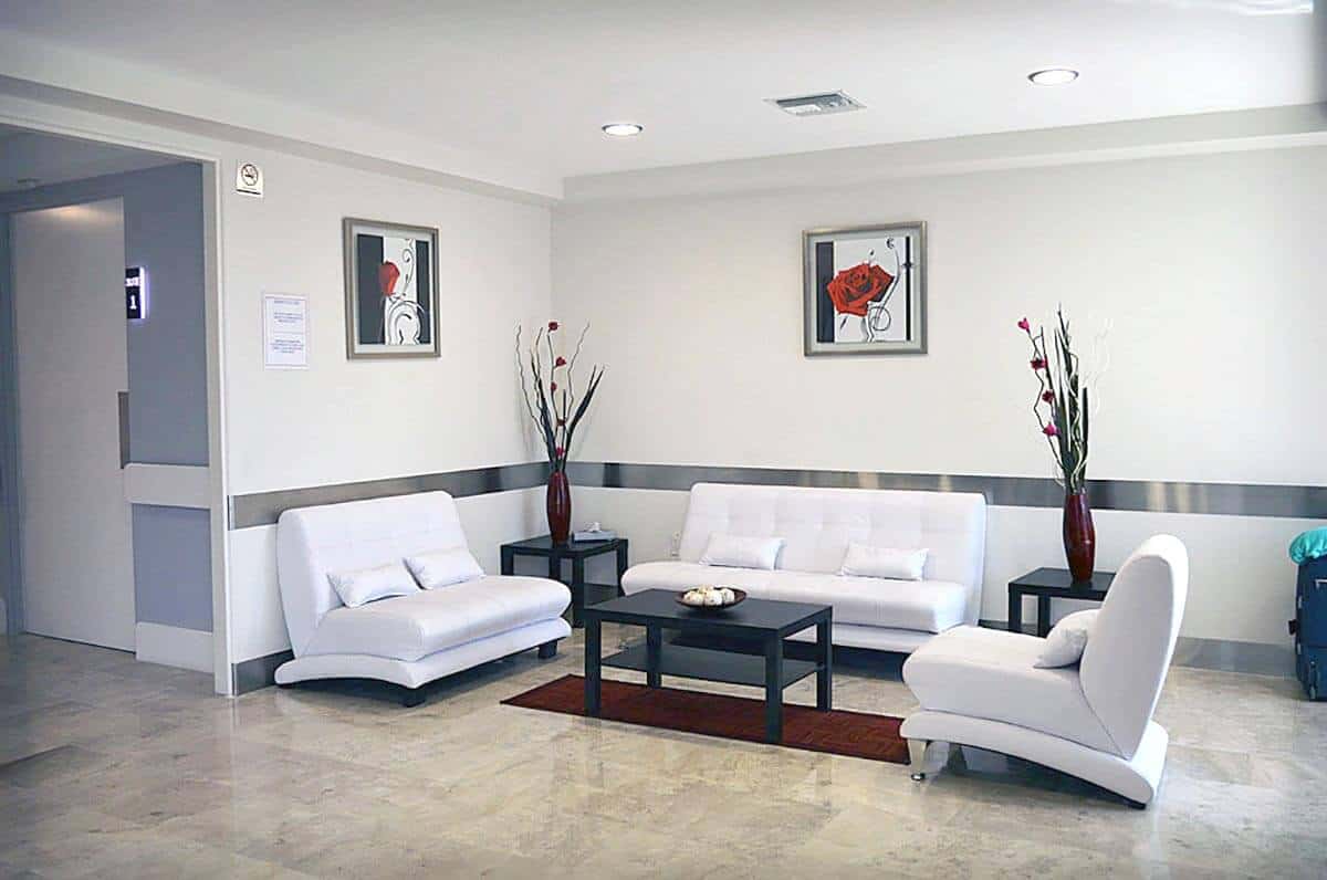 Hospitalization room for a plastic surgery patient in Tijuana Mexico