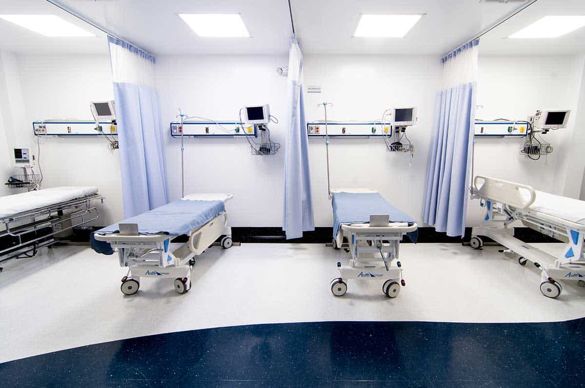 Operating room of a plastic surgeon in Mexico